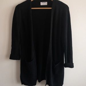 Black cardigan